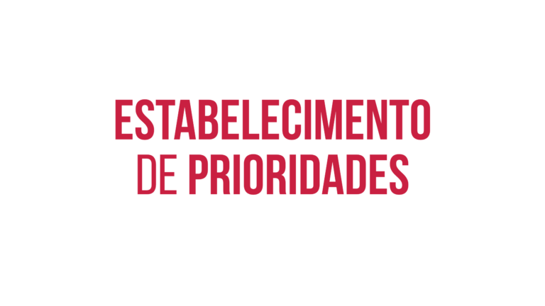 Estabelecimento de prioridades